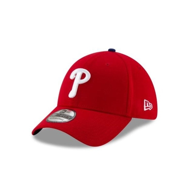 Red Philadelphia Phillies Hat - New Era MLB Team Classic 39THIRTY Stretch Fit Caps USA5320649